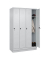 Spind Classic PLUS lichtgrau 080020-40 S10009, 4 Schließfächer 120,0 x 50,0 x 195,0 cm